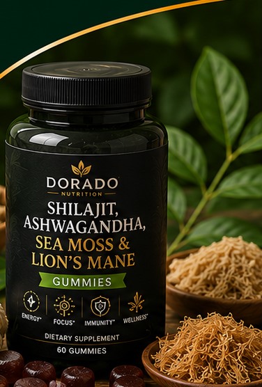 Shilajit, Ashwagandha, Sea Moss & Lion's Mane Gummies